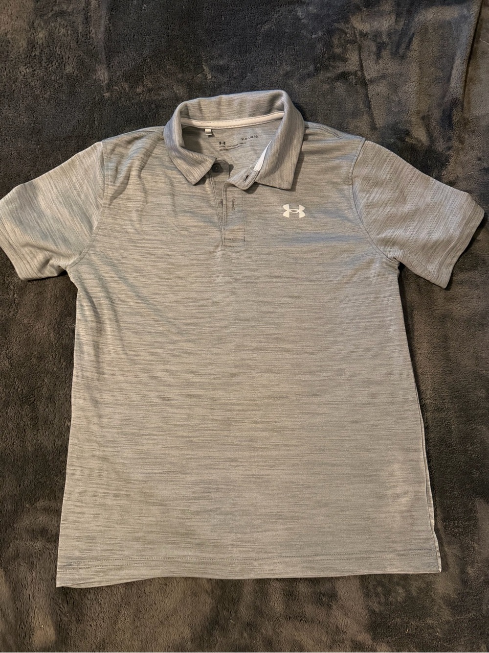 Under Armour Boy’s Gray Performance Polo Shirt